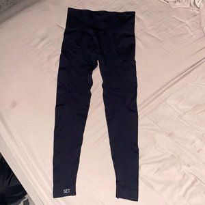 Set Active Sculptflex Ribbed Leggings - Onyx